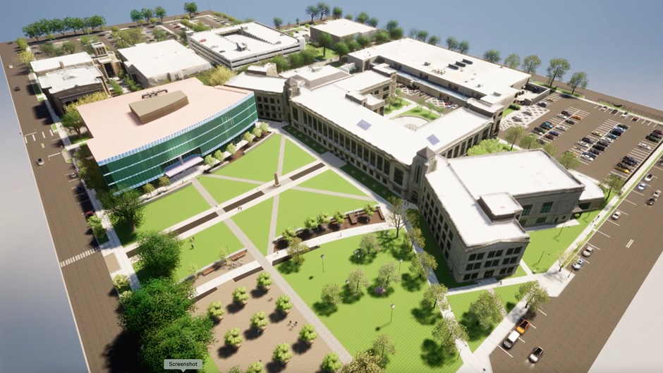 While visiting Houston Community College’s Reality Collab in 2022, Skanska team members saw an opportunity to partner with the school in a new, virtual way. Soon after, a collaboration began to bring a digital twin to life. “We were touring their facility and seeing the breadth of technology and tools they have in their lab,” says Senior Preconstruction Technologist Edwin Bailey. “We thought, there could be a way to apply these technologies through a meaningful collaboration between construction and higher education.”