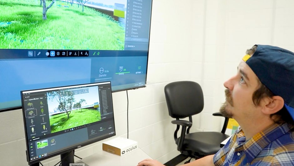 Ryan Galbraith, a former Houston Community College student, leaned into the opportunity to help build the framework for the initial digital twin model. “Unquestionably, this project taught me every skill I needed to get started in building digital twins,” says Ryan. “It broadened the idea of what can be done in the digital/modeling/capture space.”