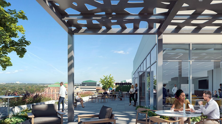 3901 Fairfax Drive Rooftop Terrace