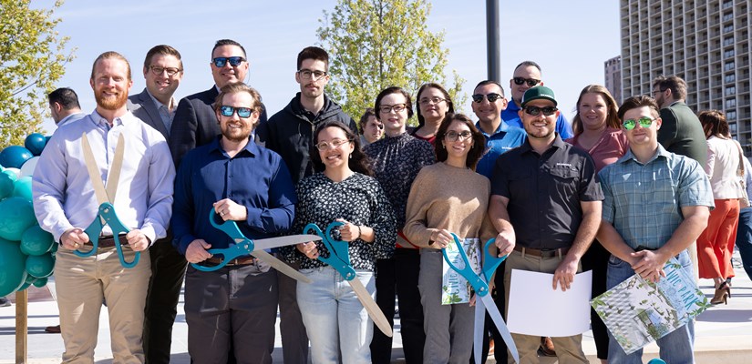 Civic Park Phase II ribbon cutting Civic Park Phase II ribbon cutting