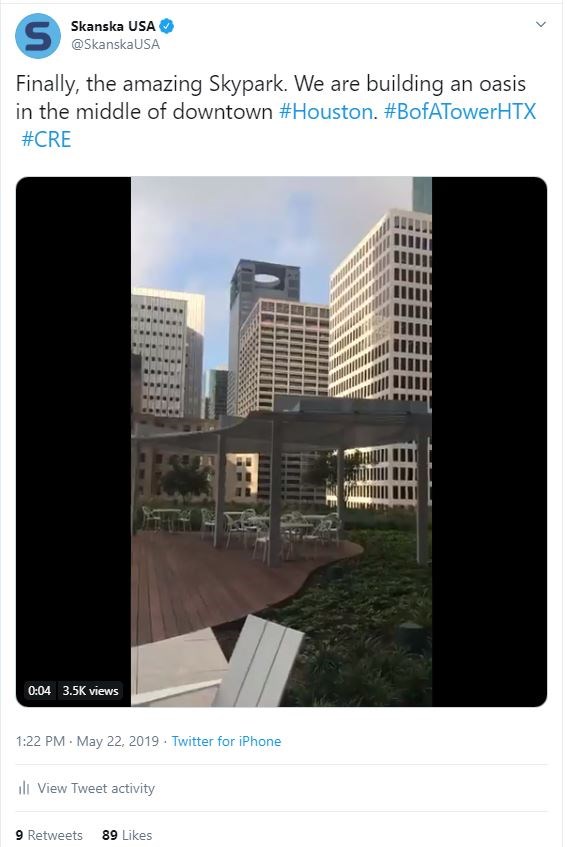 Tour of the SkyPark at Bank of America Tower – 3,500 views  